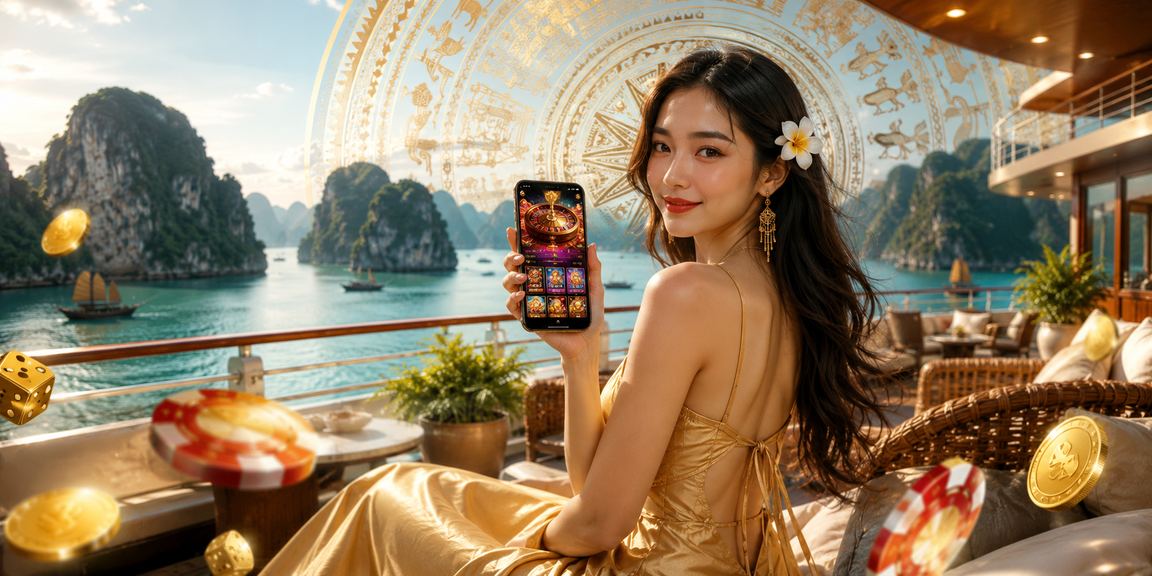 Du khách trải nghiệm casino trực tuyến trên du thuyền tại Vịnh Hạ Long trong lễ hội