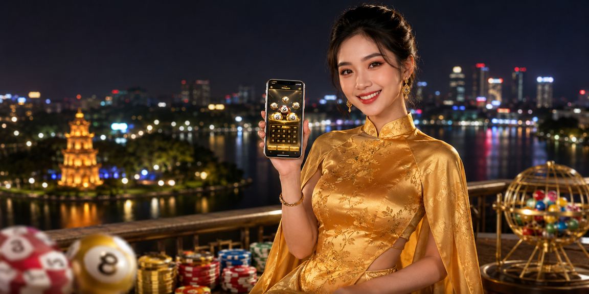 Phụ nữ mặc áo dài tại Hà Nội tìm hiểu xổ số và ưu đãi giải trí trực tuyến
