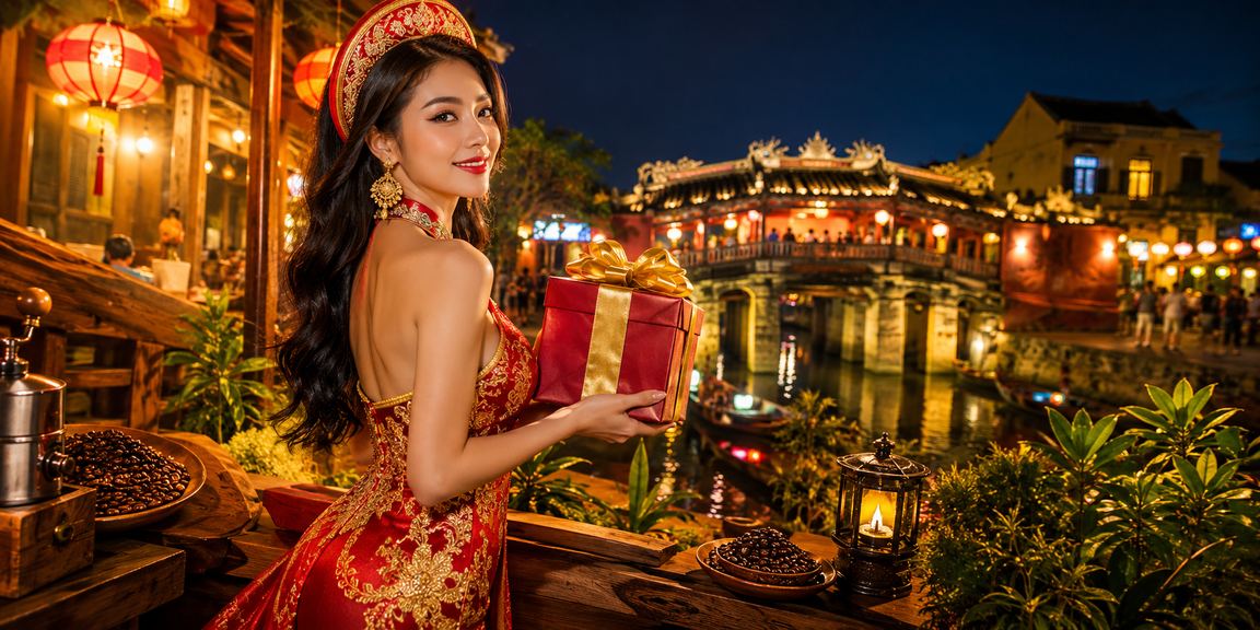 Người dùng tại Hội An thư giãn với cà phê và tìm hiểu xổ số và trò chơi trực tuyến